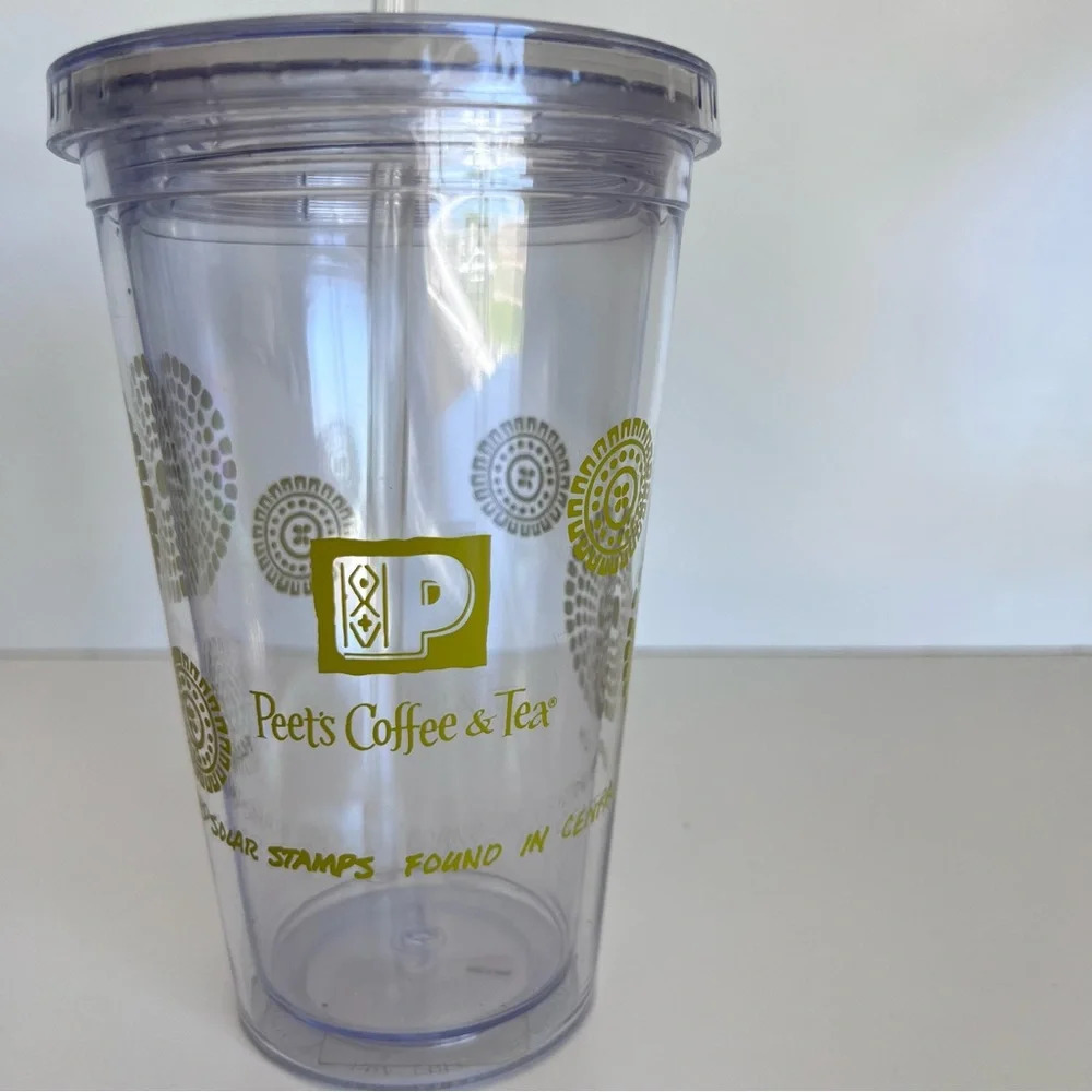 Peet’s Coffee Tumbler with Straw‎ - Picture 6 of 10